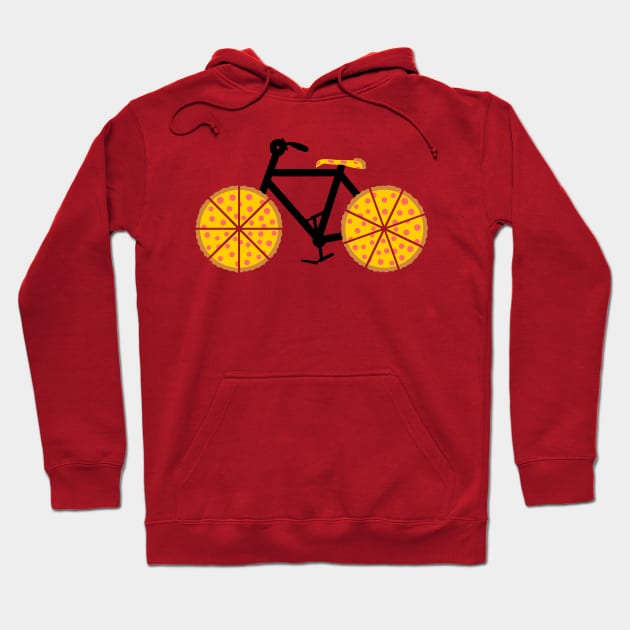 Pizza Bike Hoodie by Coffeepine